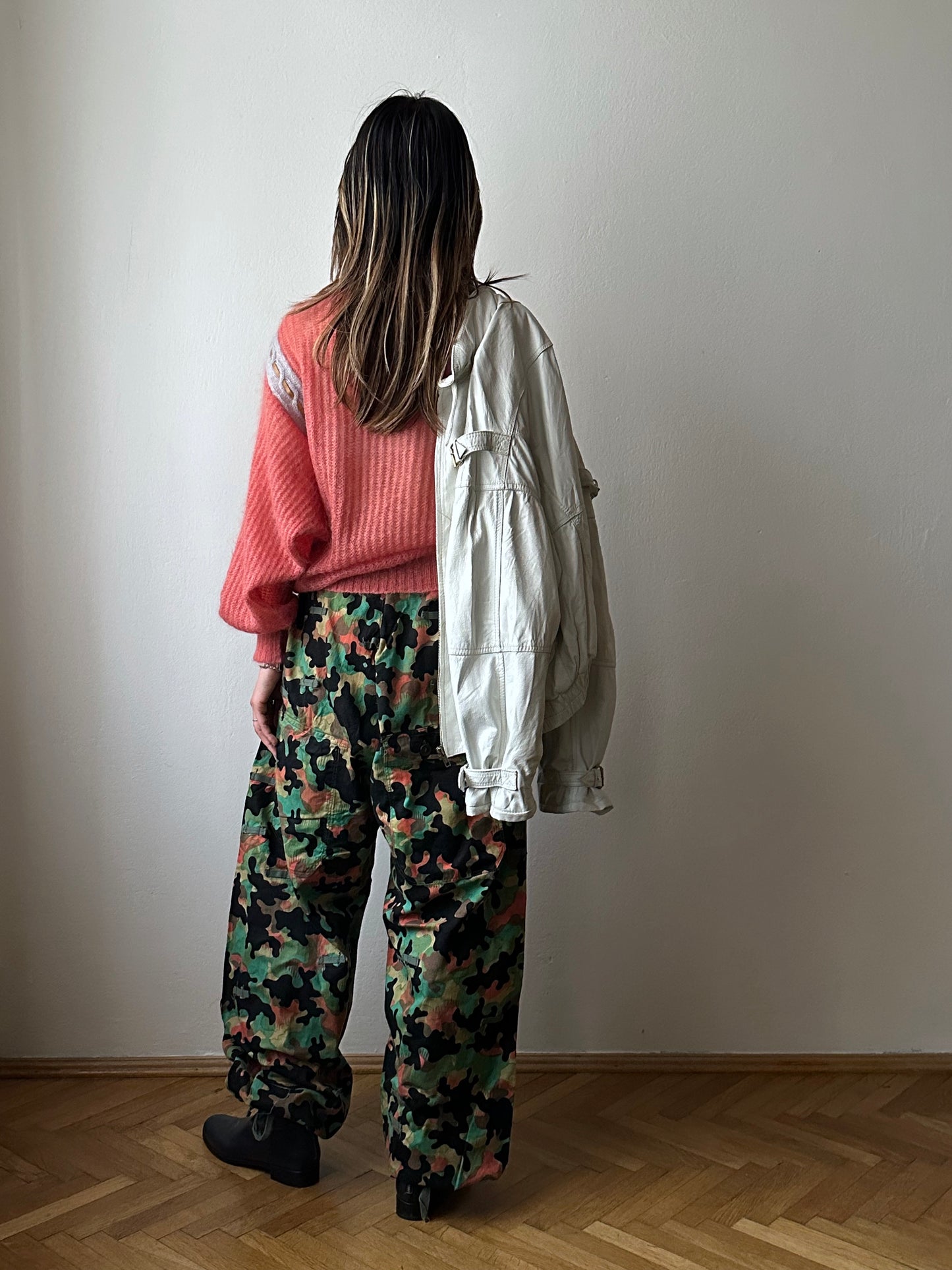 White leather jacket, Italy