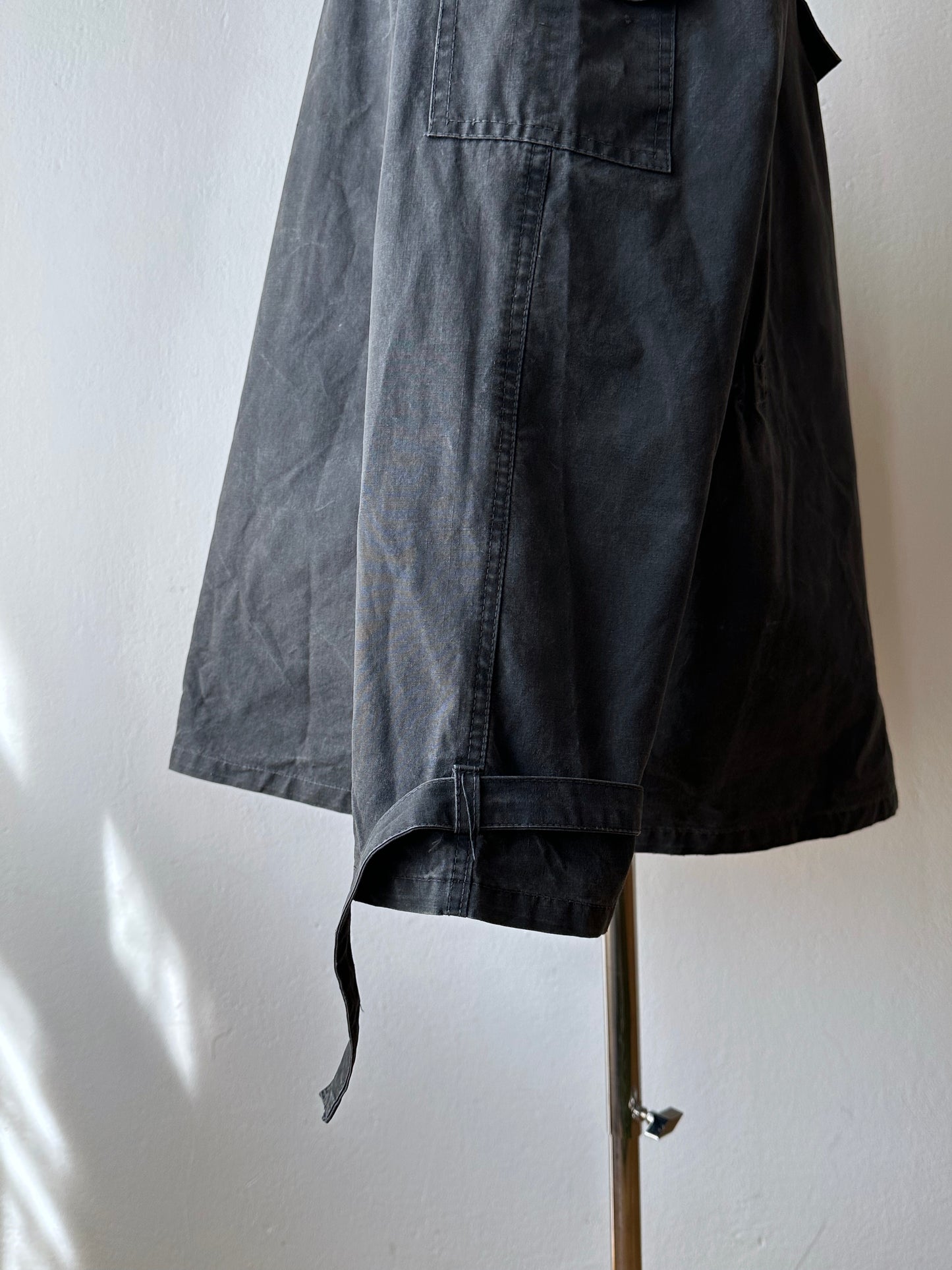 1960s Black cotton smock