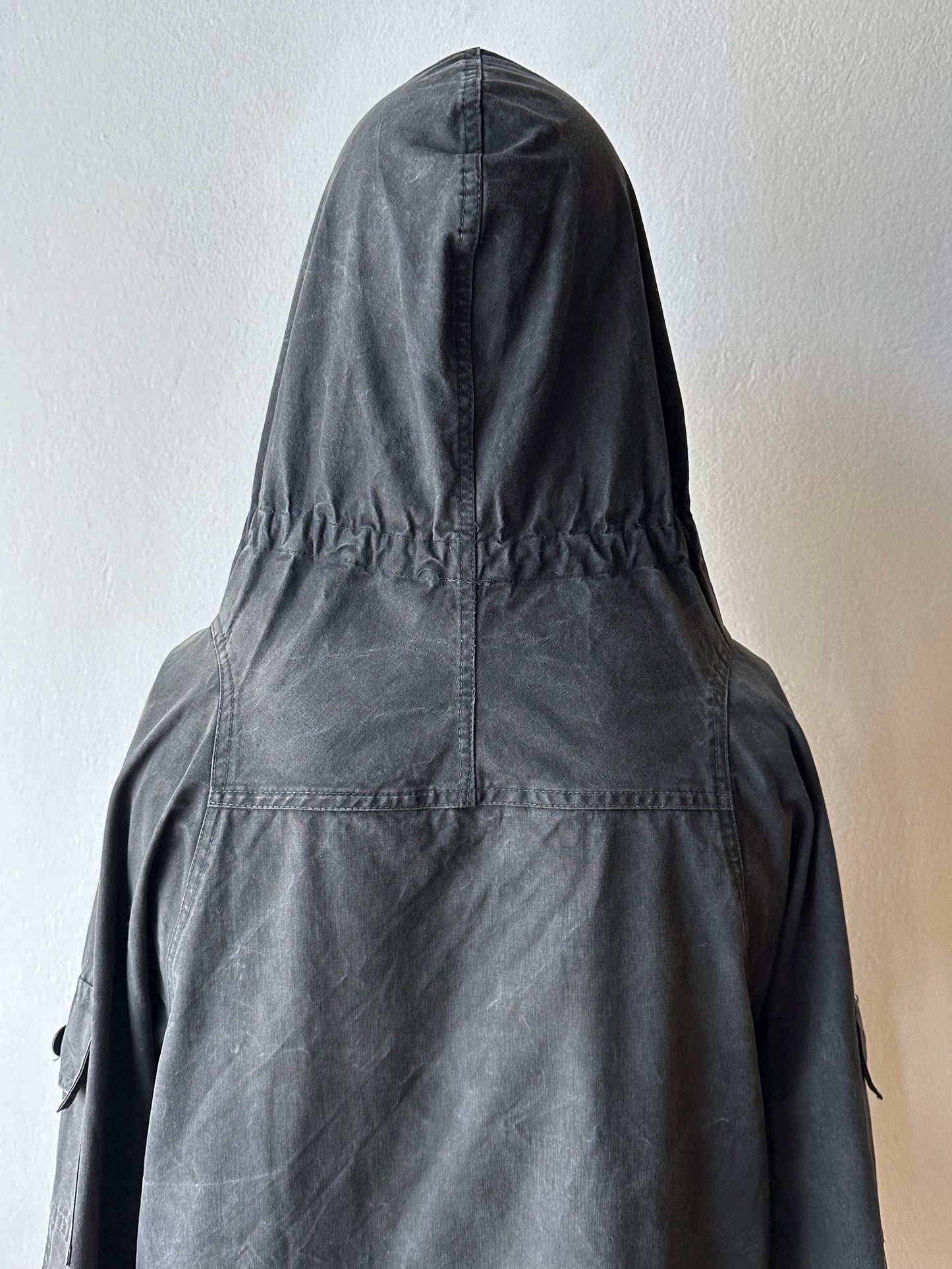 1960s Black cotton smock