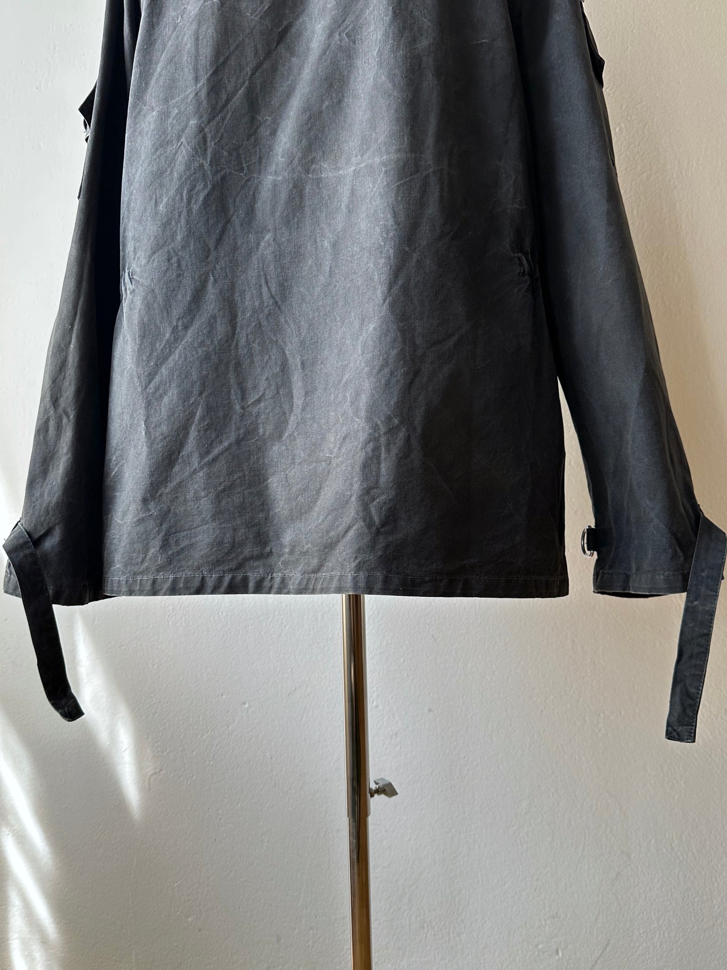 1960s Black cotton smock