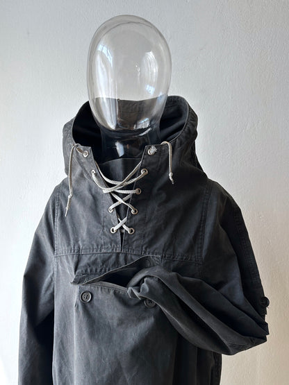 1960s Black cotton smock