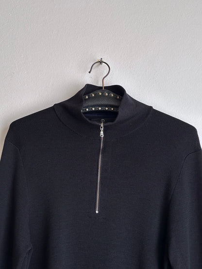 Stone Island Denims ストーンアイランド early 2000's 2006's Black wool jumper Vintage ヴィンテージ TOTO Praha Vintage clothing store Antique shop 古着屋 プラハ Prague アンティークストア