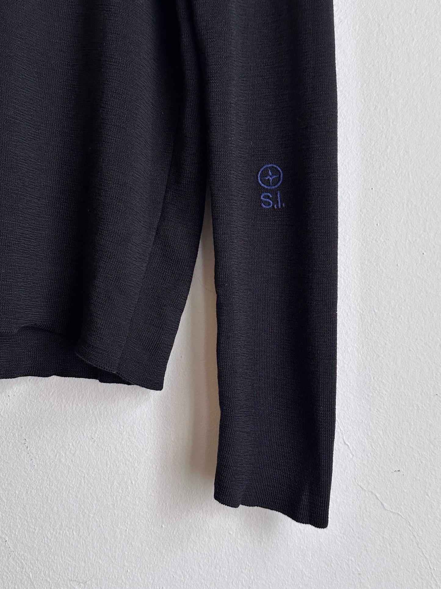 Stone Island Denims ストーンアイランド early 2000's 2006's Black wool jumper Vintage ヴィンテージ TOTO Praha Vintage clothing store Antique shop 古着屋 プラハ Prague アンティークストア