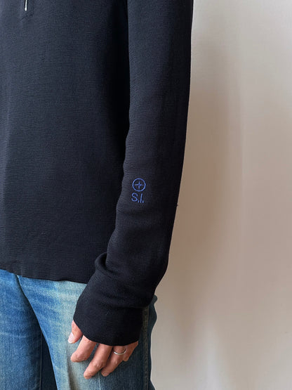 Stone Island Denims ストーンアイランド early 2000's 2006's Black wool jumper Vintage ヴィンテージ TOTO Praha Vintage clothing store Antique shop 古着屋 プラハ Prague アンティークストア