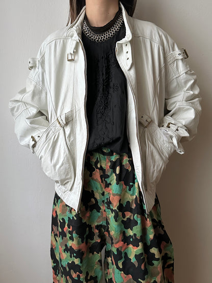 France vintage metal chainmail necklace