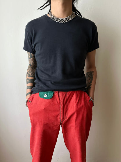 France vintage metal chainmail necklace