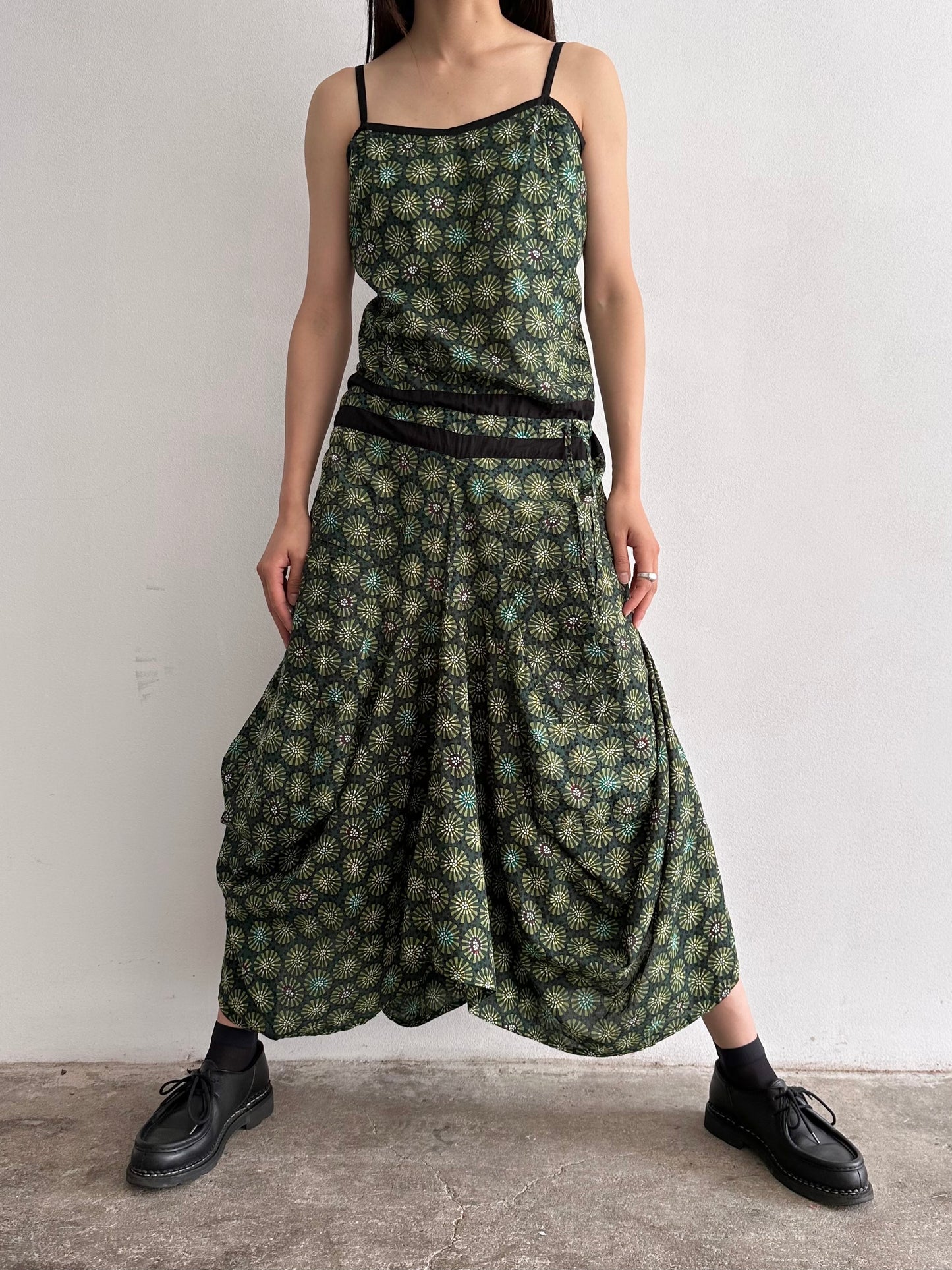 Indian cotton dress インド綿 ワンピース ドレス made in India