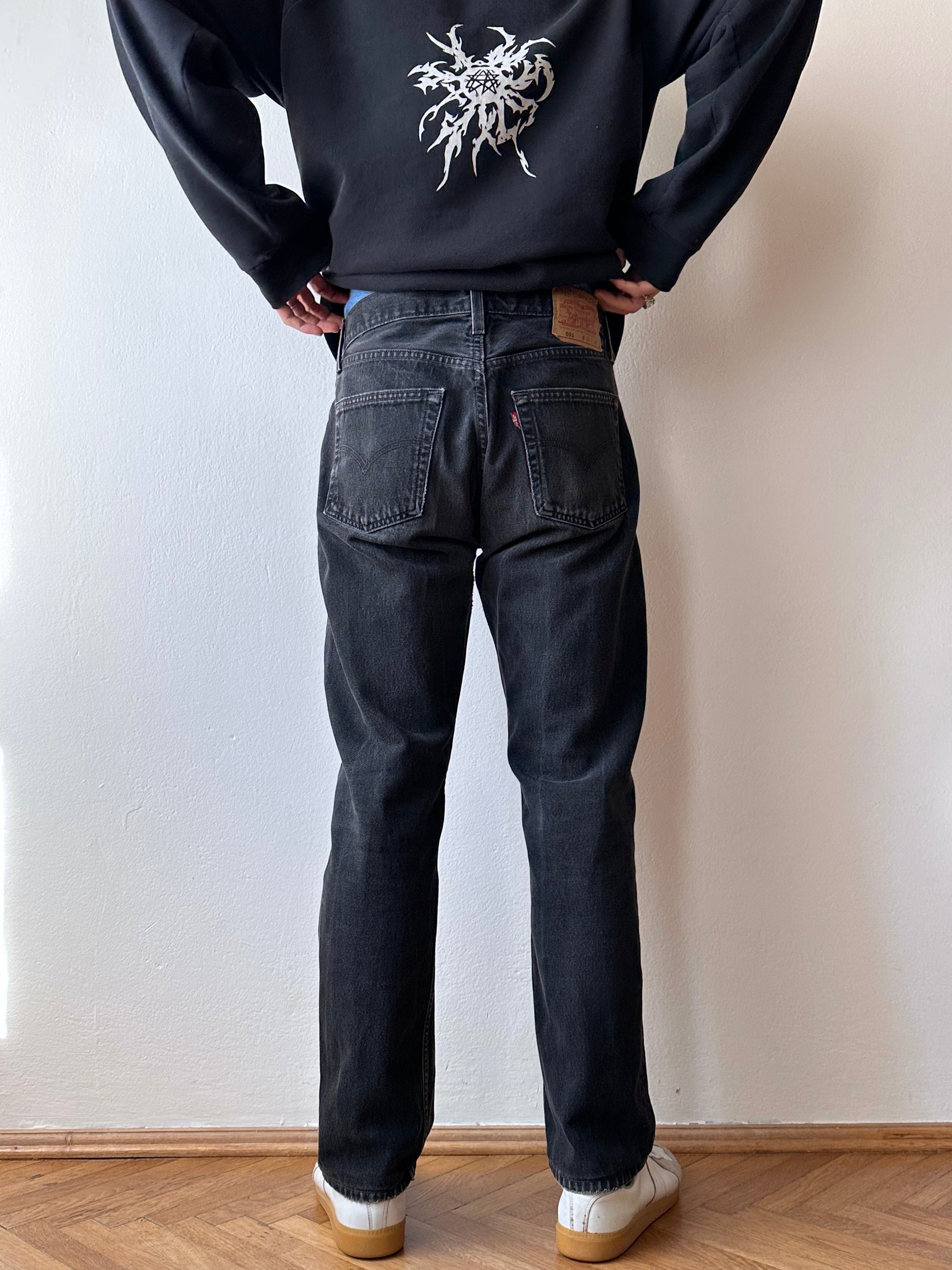 90s Levi's 501 USA 黒デニム リーバイス 90's 1990's 90年代 made in usa アメリカ製 アメリカ古着 vintage denim ヴィンデージデニム