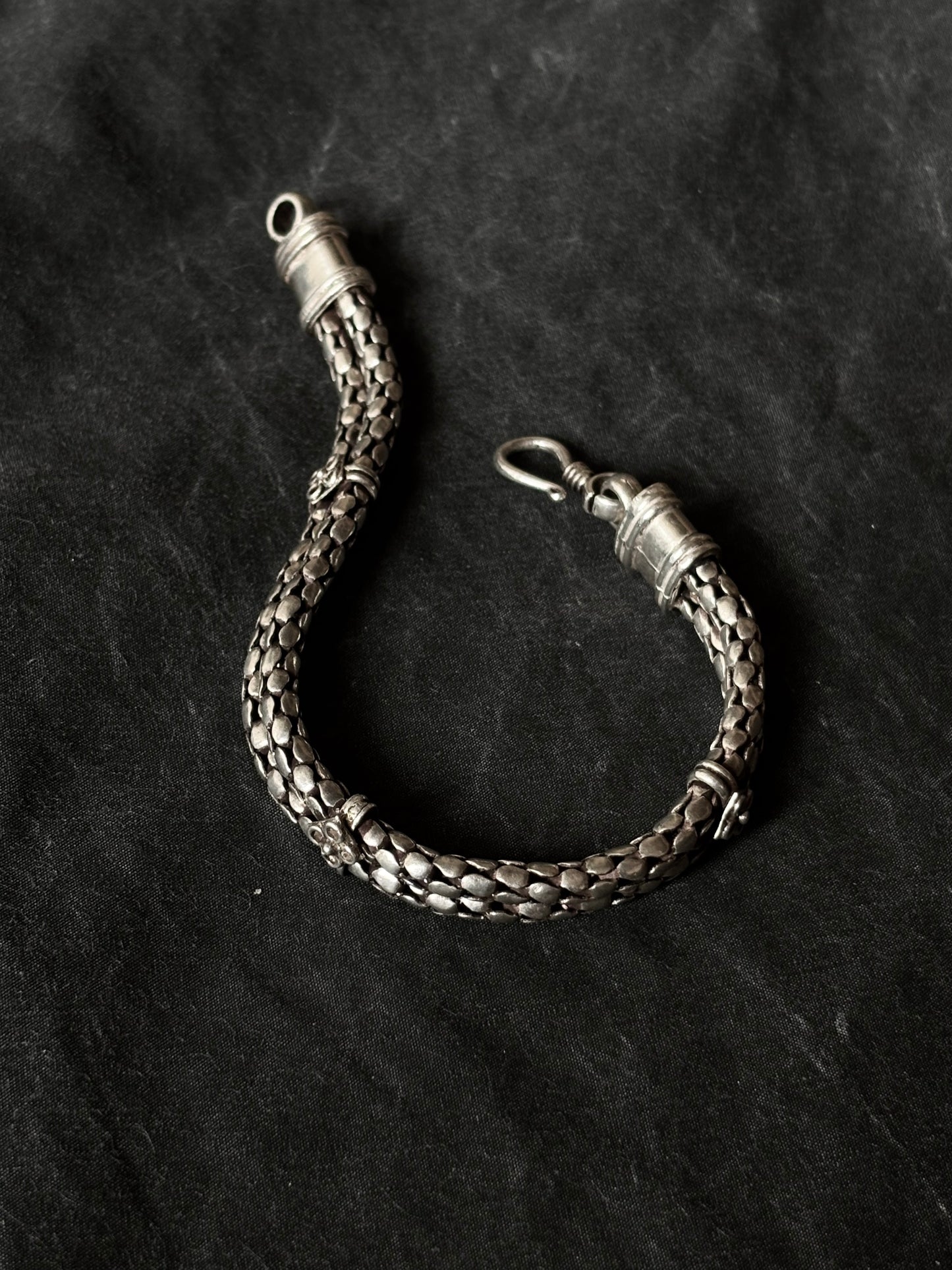 925 double serpent craft bracelet