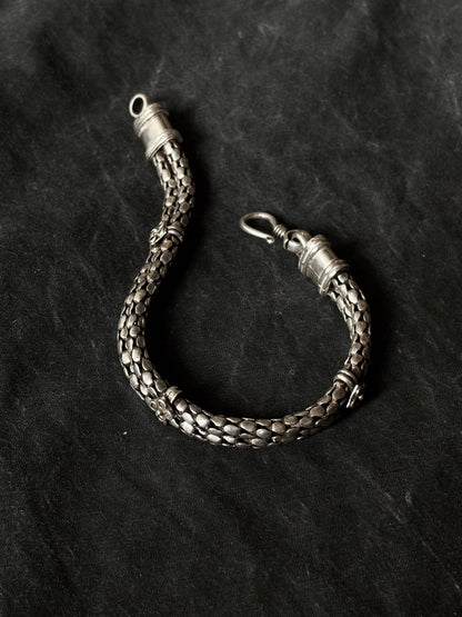 925 double serpent craft bracelet