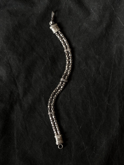 925 double serpent craft bracelet