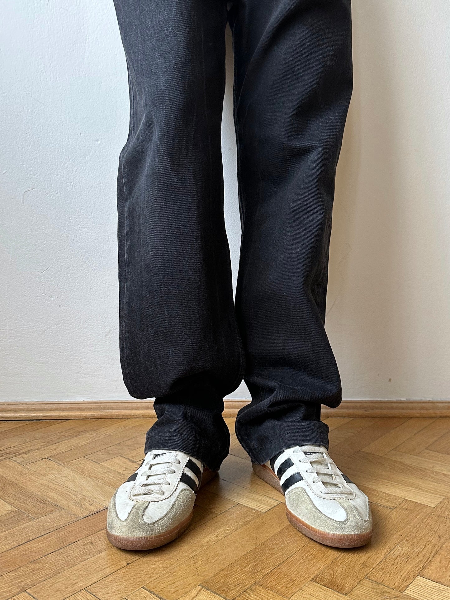 1990s Levi's Black Denim 501 Made in USA 90年代 リーバイス  黒  デニム TOTO Praha 古着屋 Vintage ヴィンテージ プラハ Prague Vintage clothing store shop  
