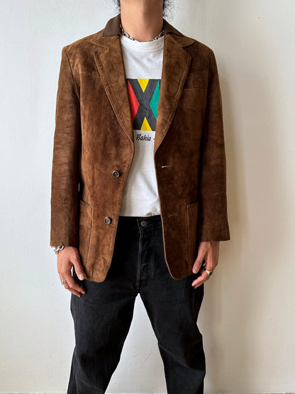 1970s Czechoslovakia Leather suède jacket