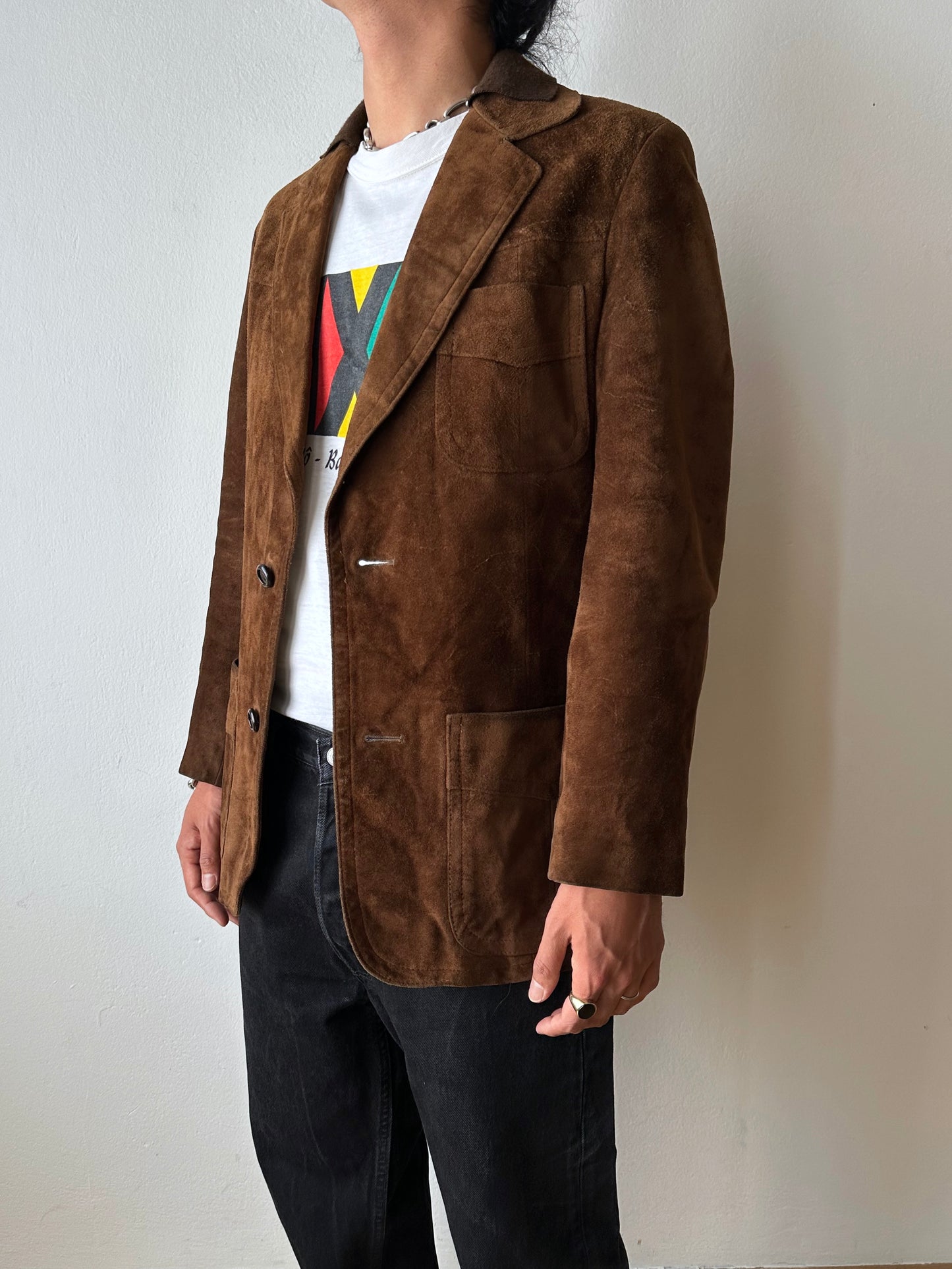 1970s Czechoslovakia Leather suède jacket