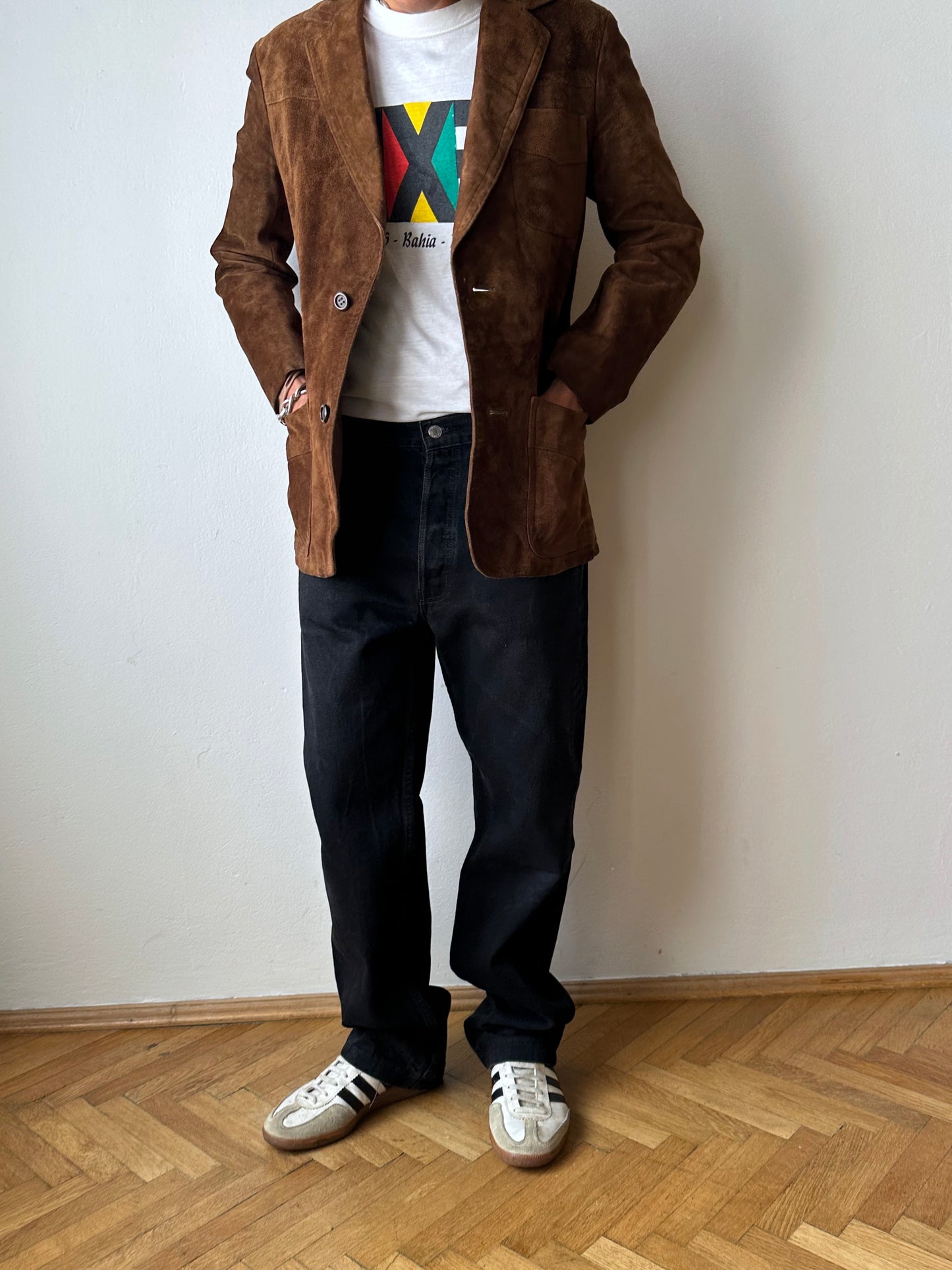 1970s Czechoslovakia Leather suède jacket