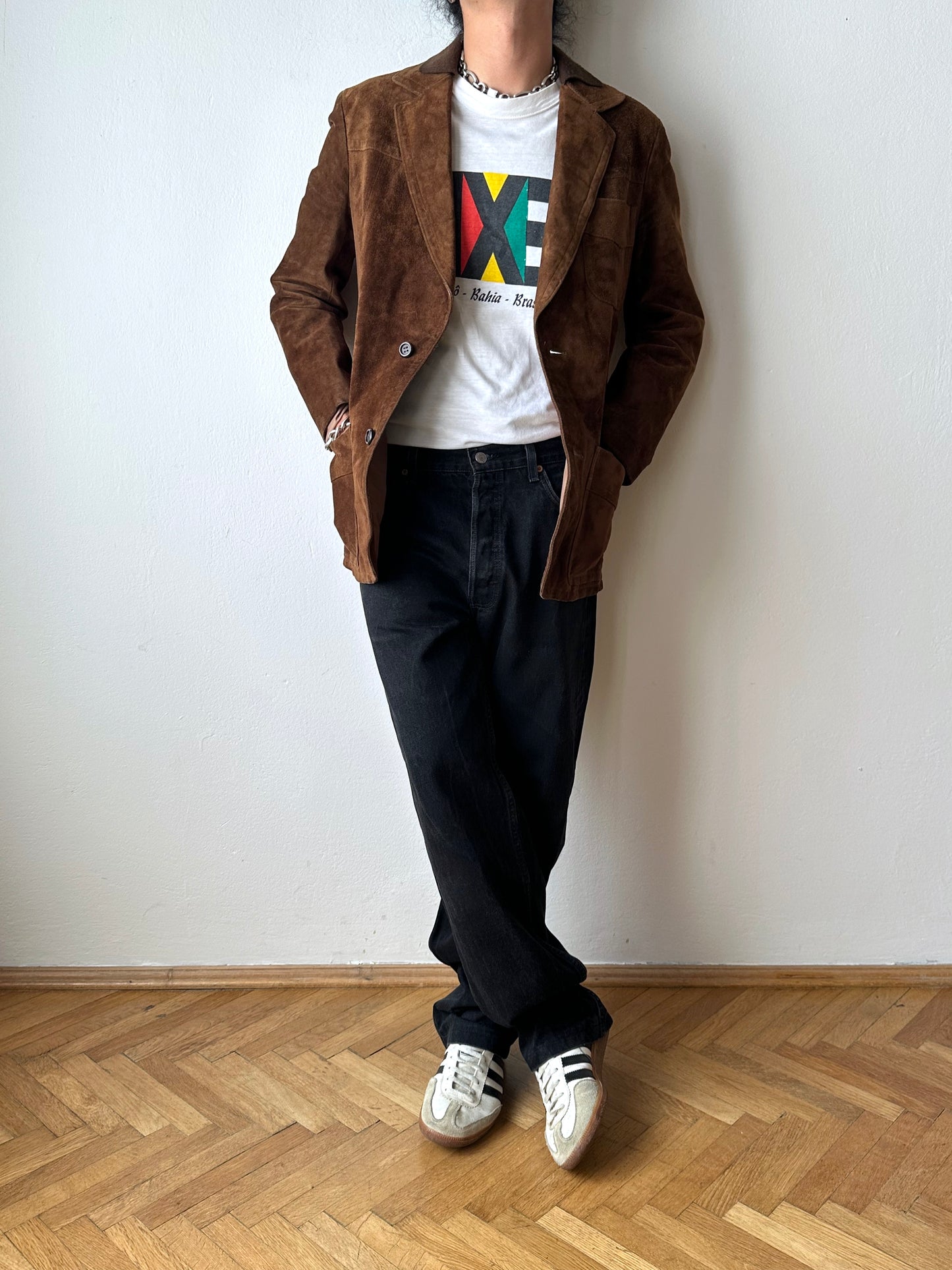 1970s Czechoslovakia Leather suède jacket