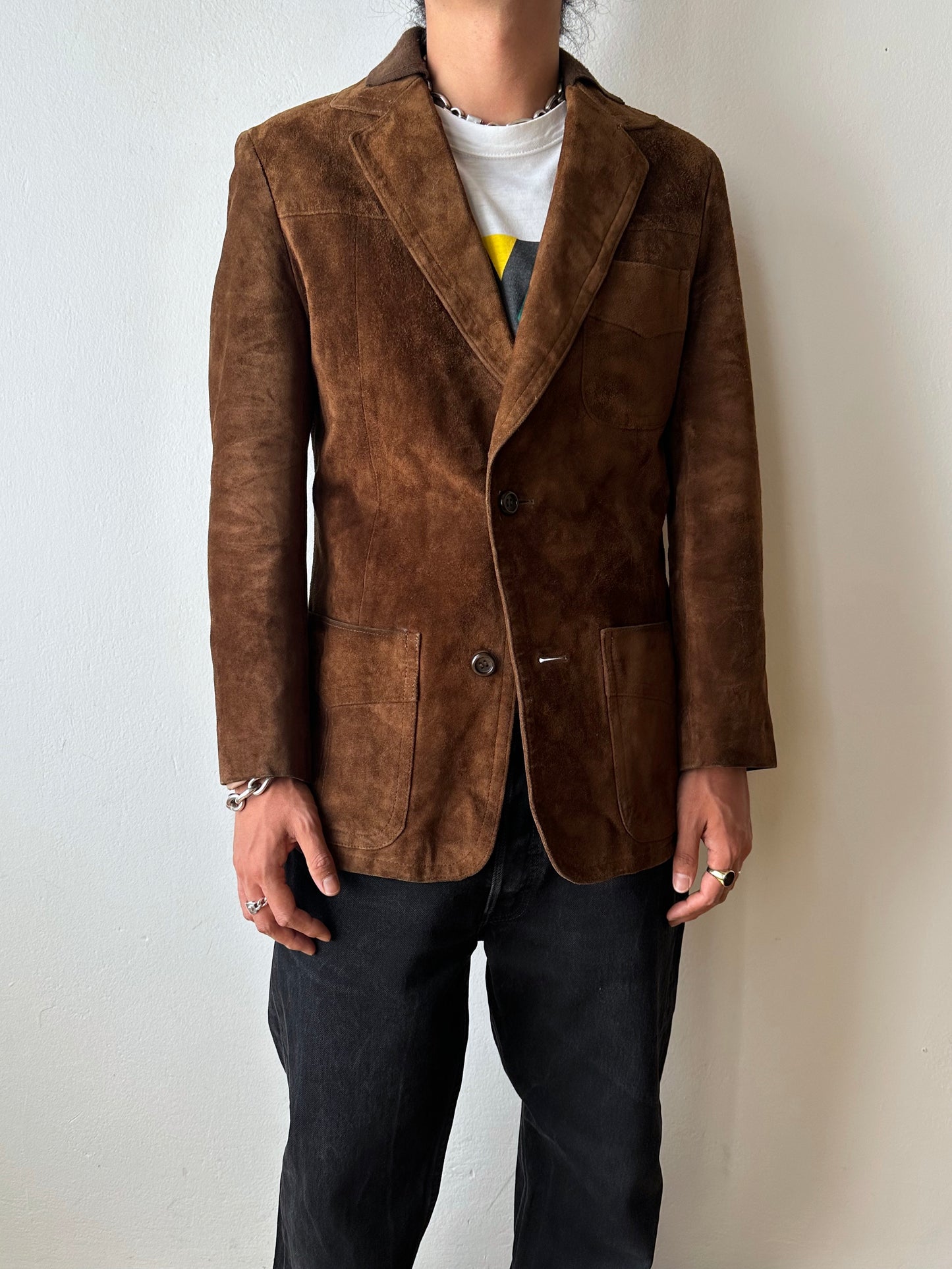 1970s Czechoslovakia Leather suède jacket