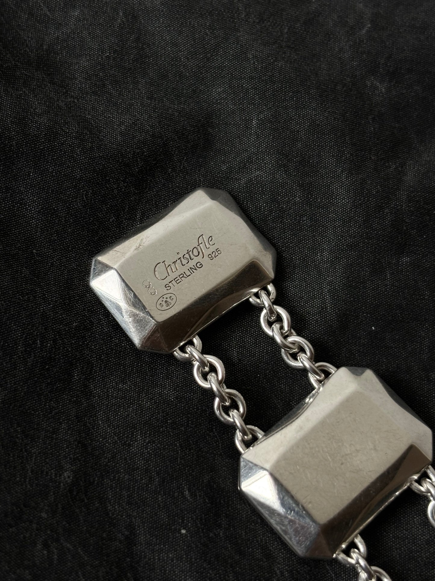 Christofle vintage sterling 925 silver made in Frange bracelet jewellery bijoux bangle accessories 