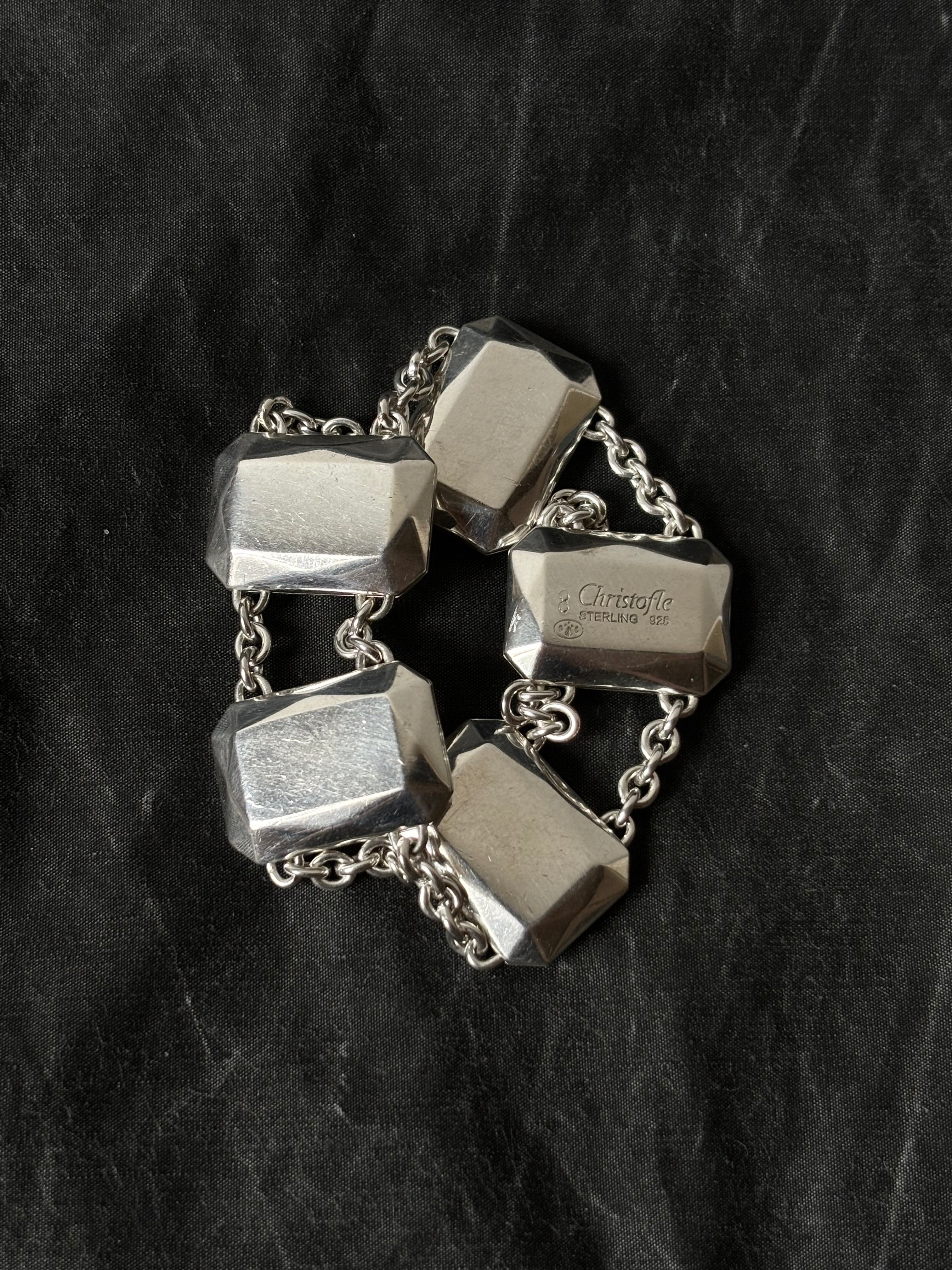 Christofle クリストフル シルバー925 多重 ブレスレット CHRISTOFLE gemstone silver bracelet – TOTO