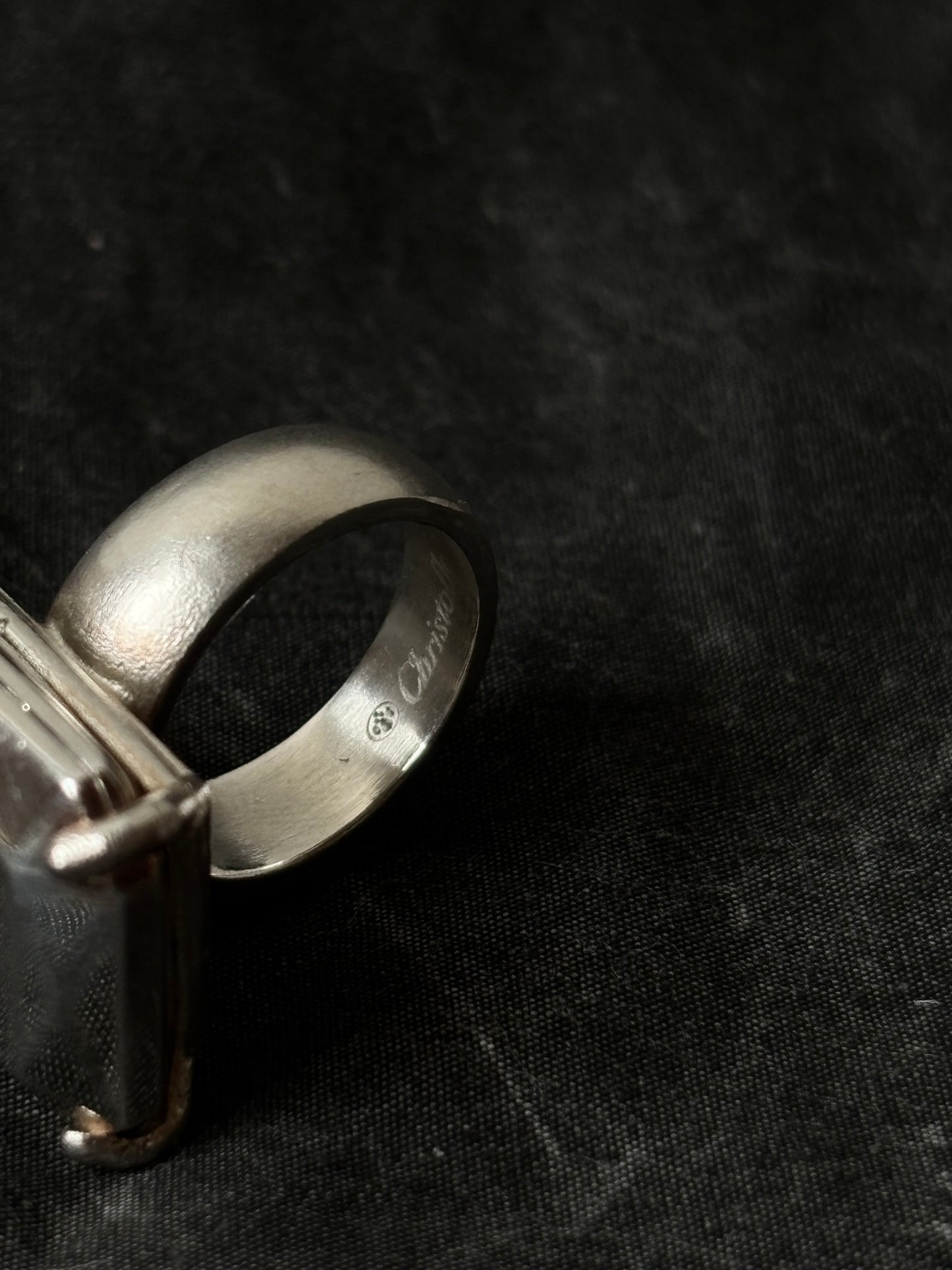 CHRISTOFLE gemstone silver ring