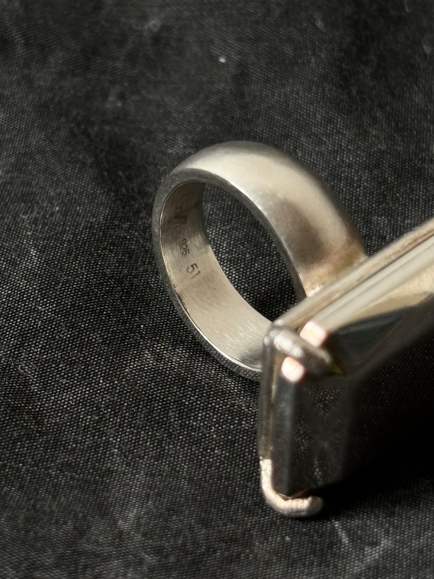 CHRISTOFLE gemstone silver ring