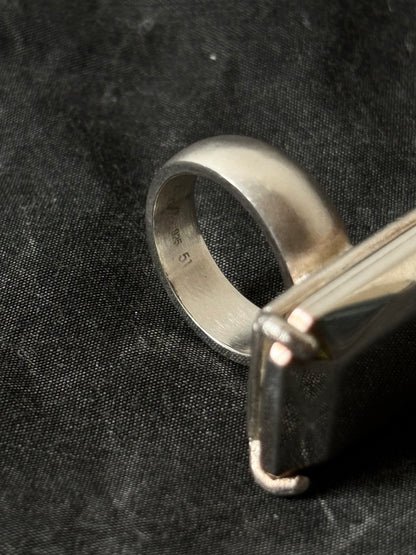 CHRISTOFLE gemstone silver ring