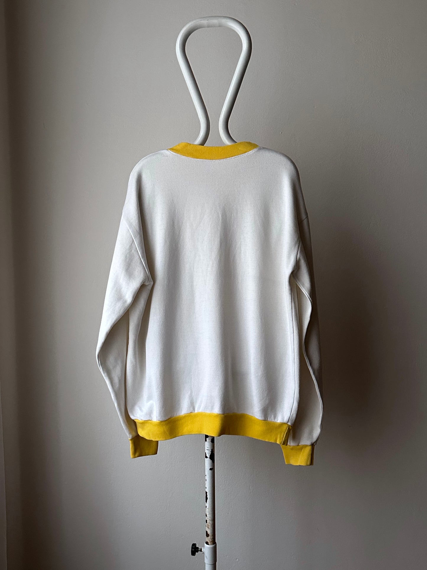 90s 2tone sweat shirt - XL