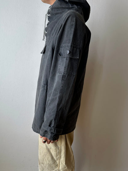 1960s Black cotton smock