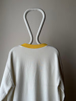 90s 2tone sweat shirt - XL