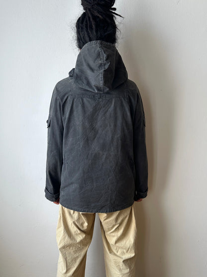1960s Black cotton smock