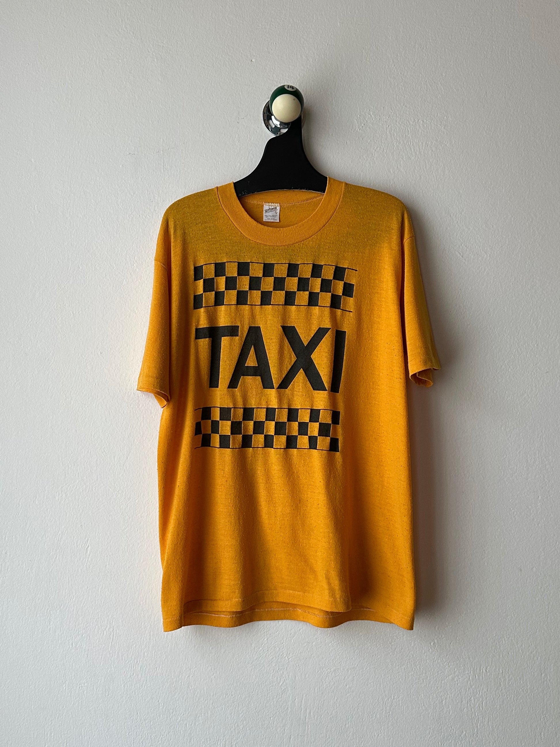 80s Vintage T-shirt Tee Tシャツ ヴィンテージ 80年代 TAXI Toto Praha Vintage clothing store shop Prague プラハ 古着屋
