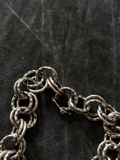 800 hammered pattern chain bracelet