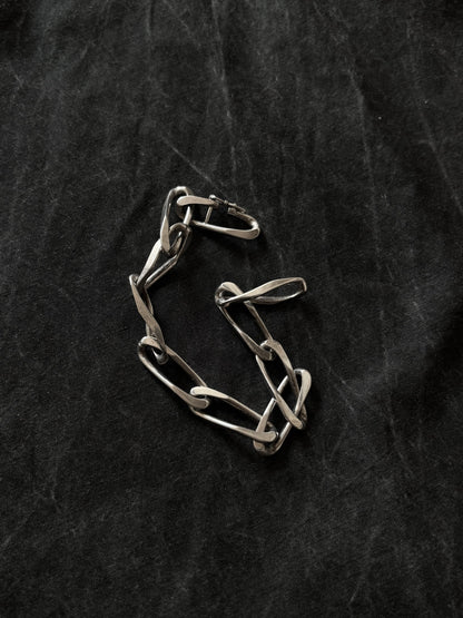 France 925 elongated chain bracelet