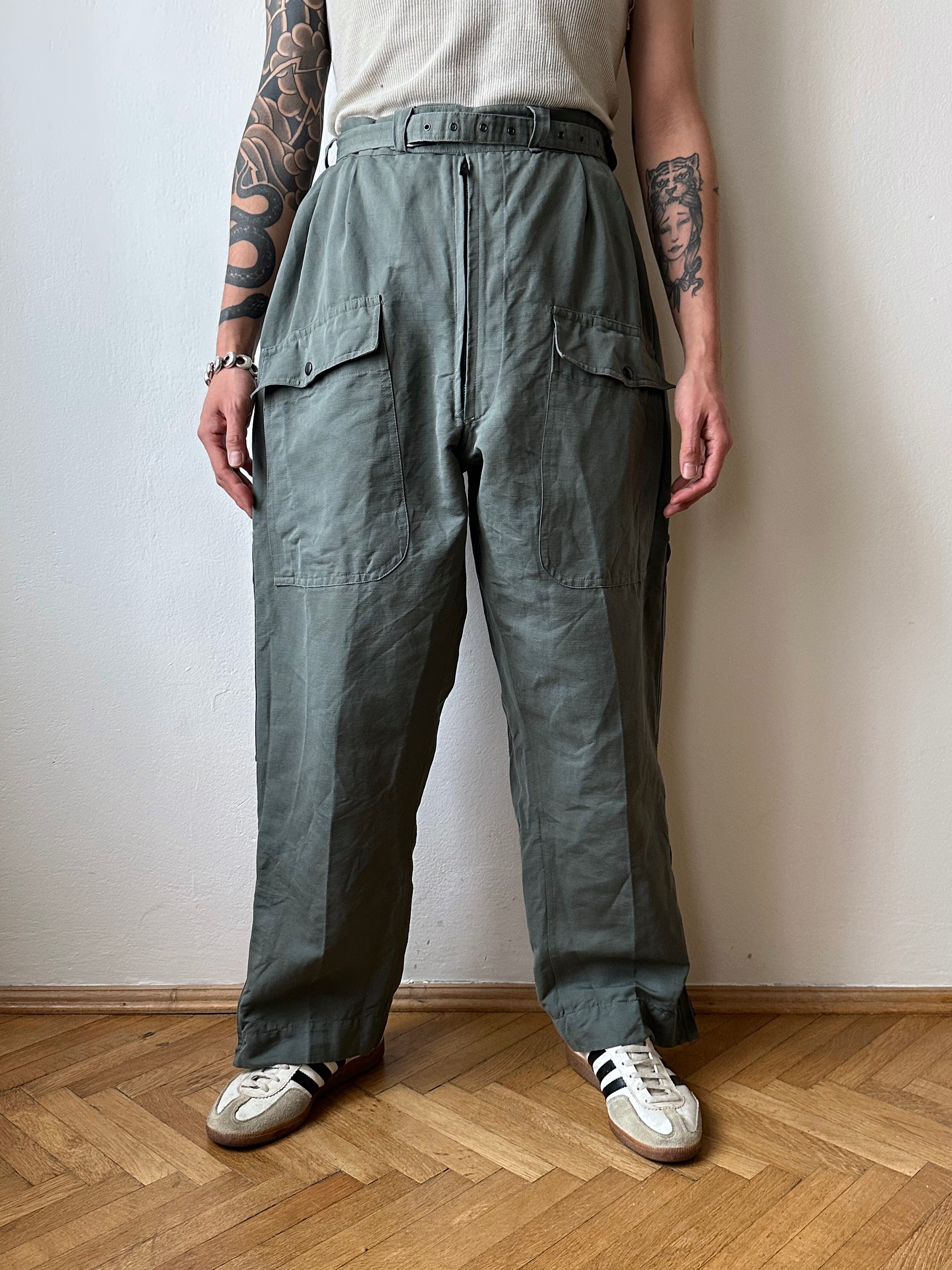1960s-70s Italian Air Force pilot trousers - ~w38 – TOTO