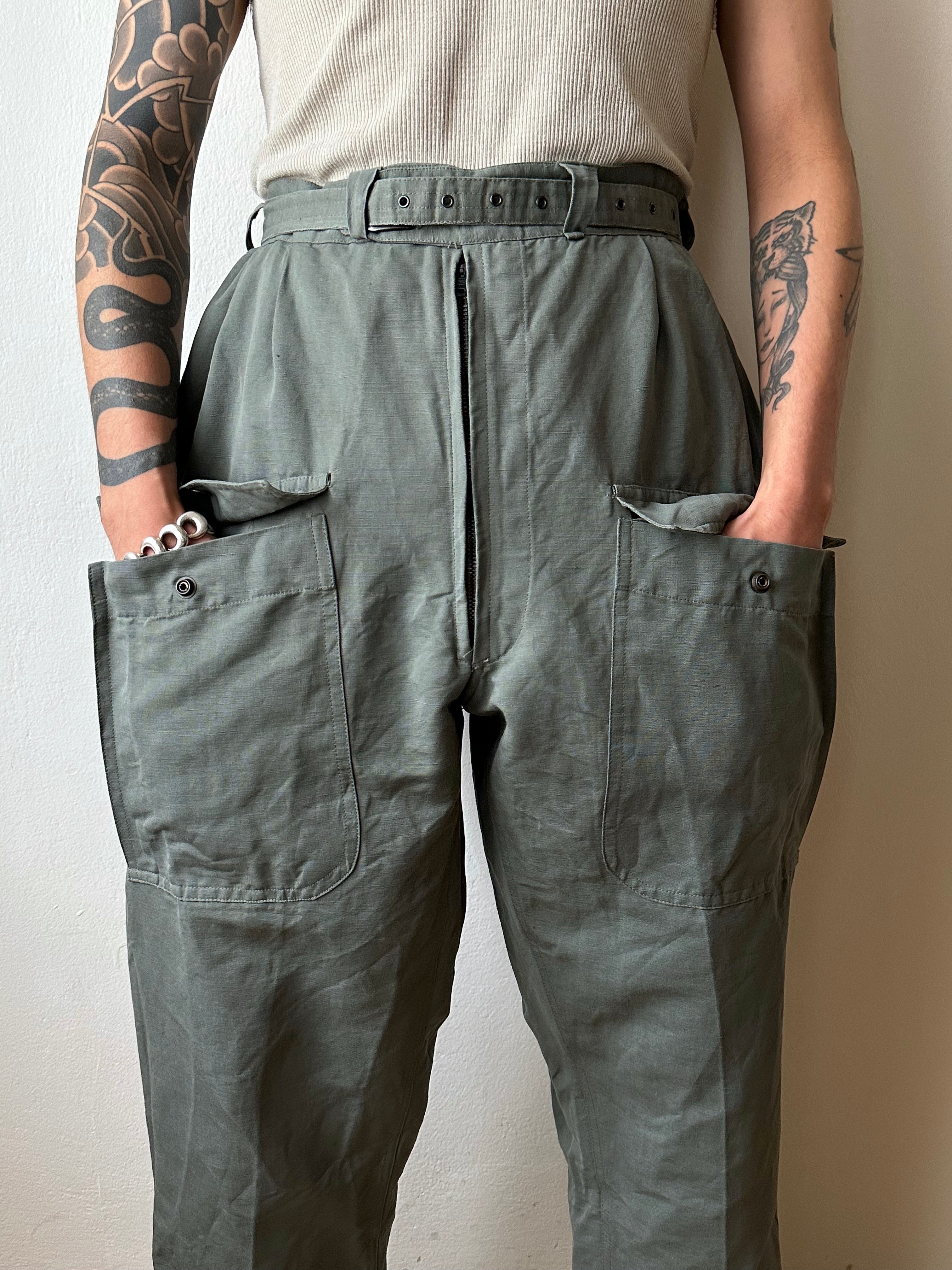 1960s-70s Italian Air Force pilot trousers - ~w38 – TOTO