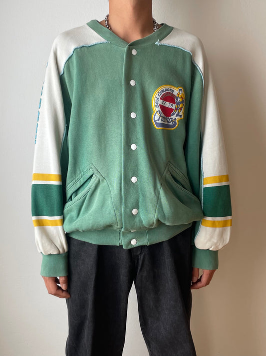 1980s Best Comapny double face sweat cardigan. Special.