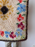 vintage acryl shaggy wall rug