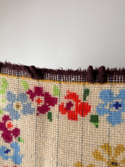 vintage acryl shaggy wall rug