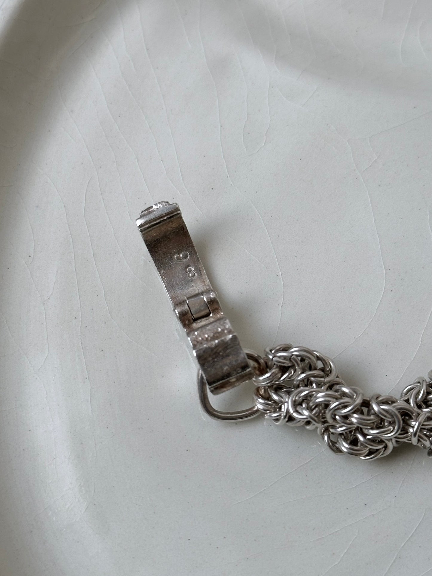 Byzantine Onyx double chain bracelet