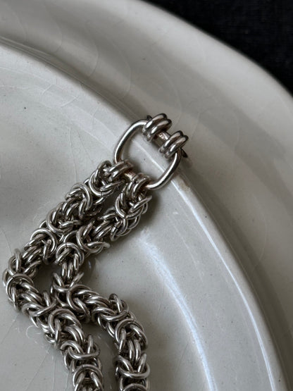 Byzantine Onyx double chain bracelet