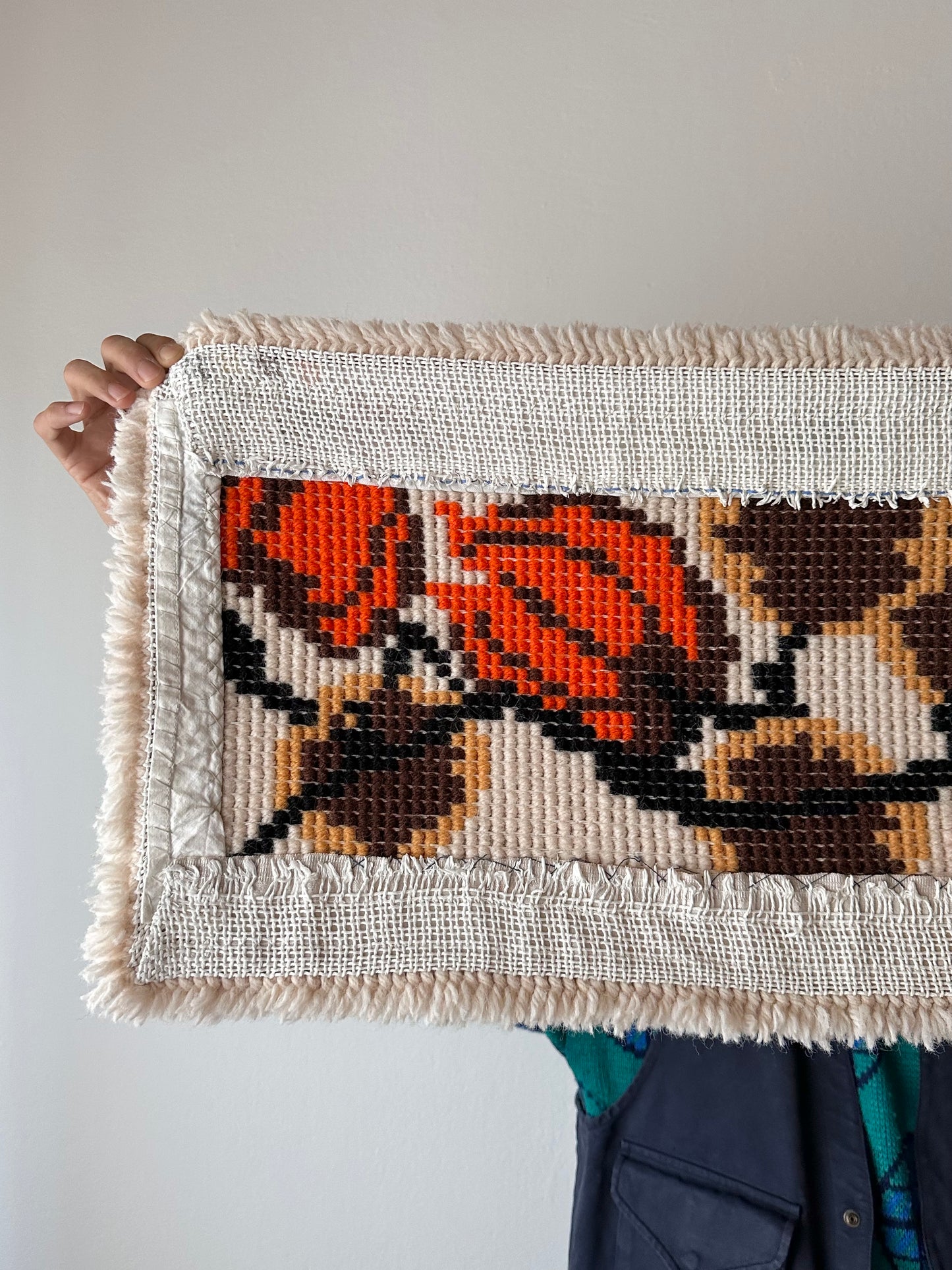 vintage handmade runner rug