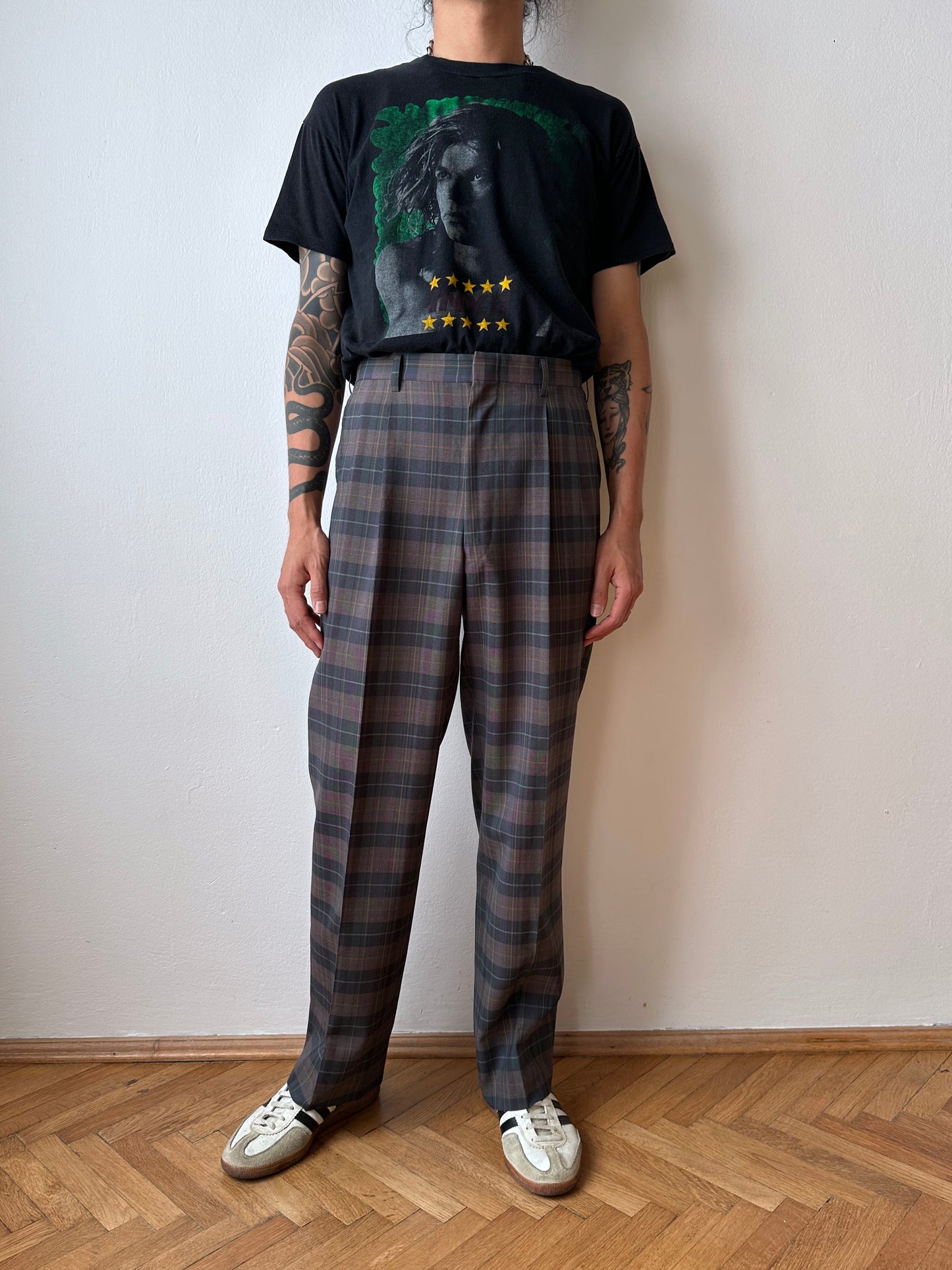 80s Wool/Poly trousers - w31