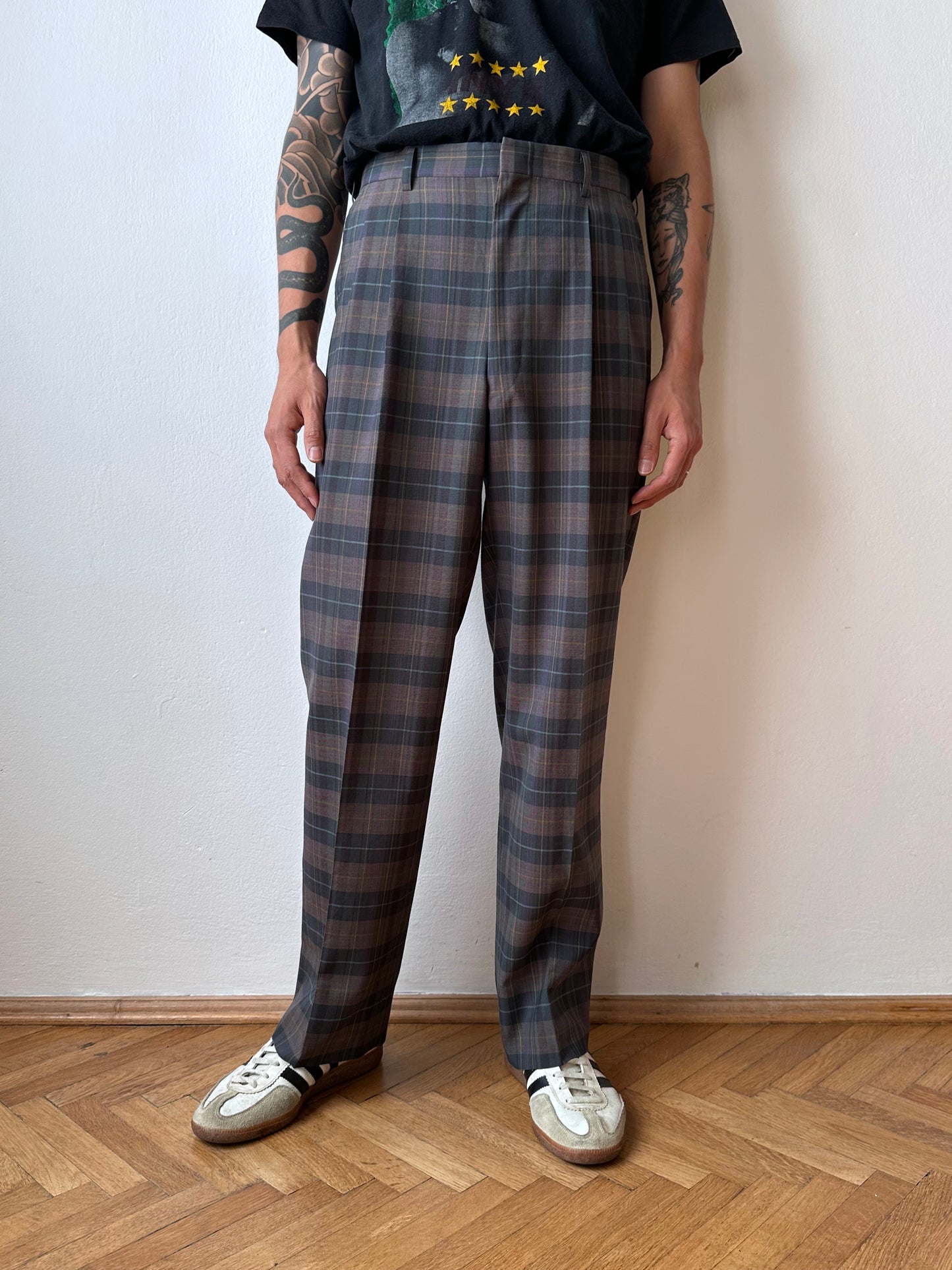 80s Wool/Poly trousers - w31