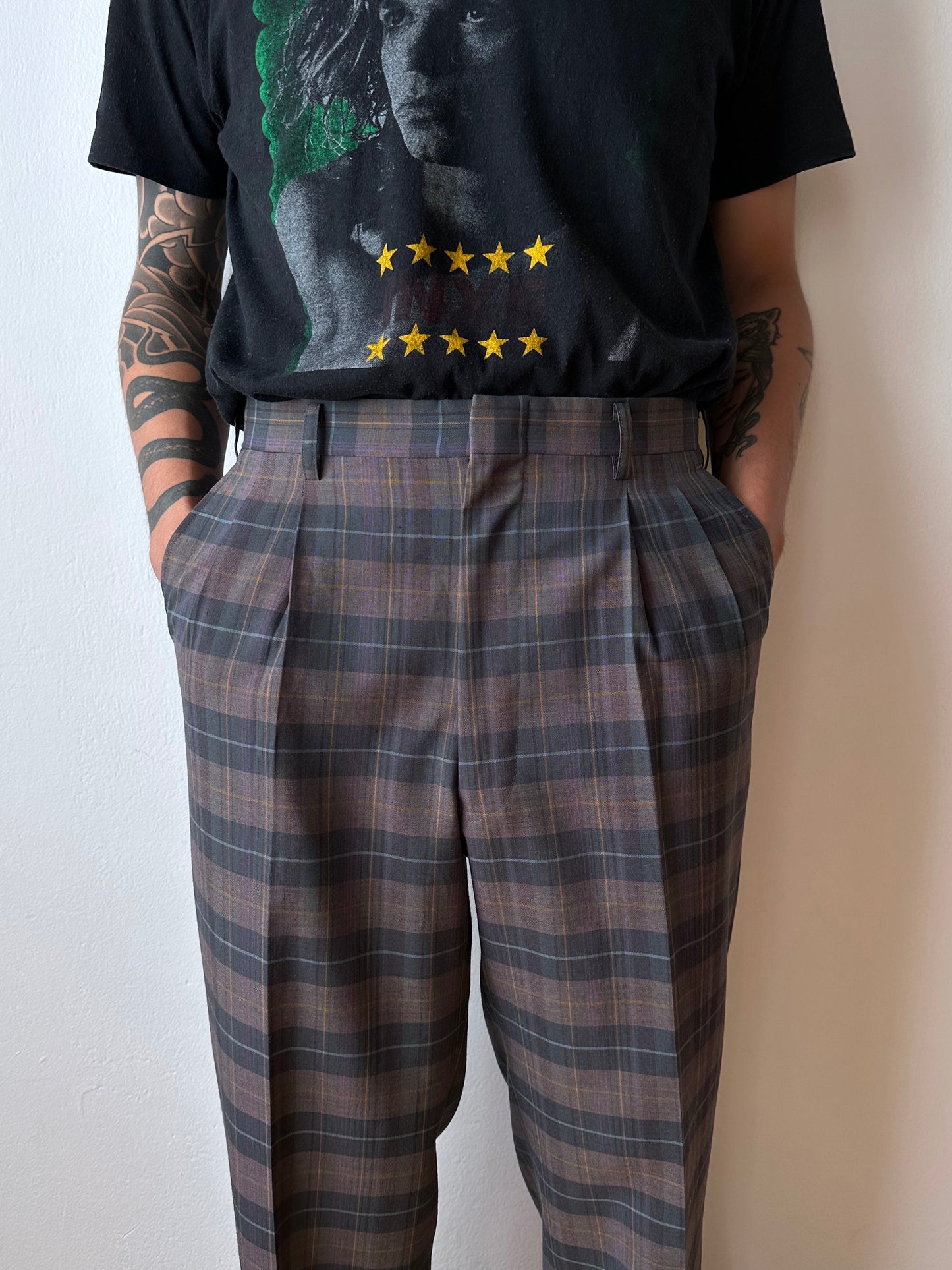 80s Wool/Poly trousers - w31
