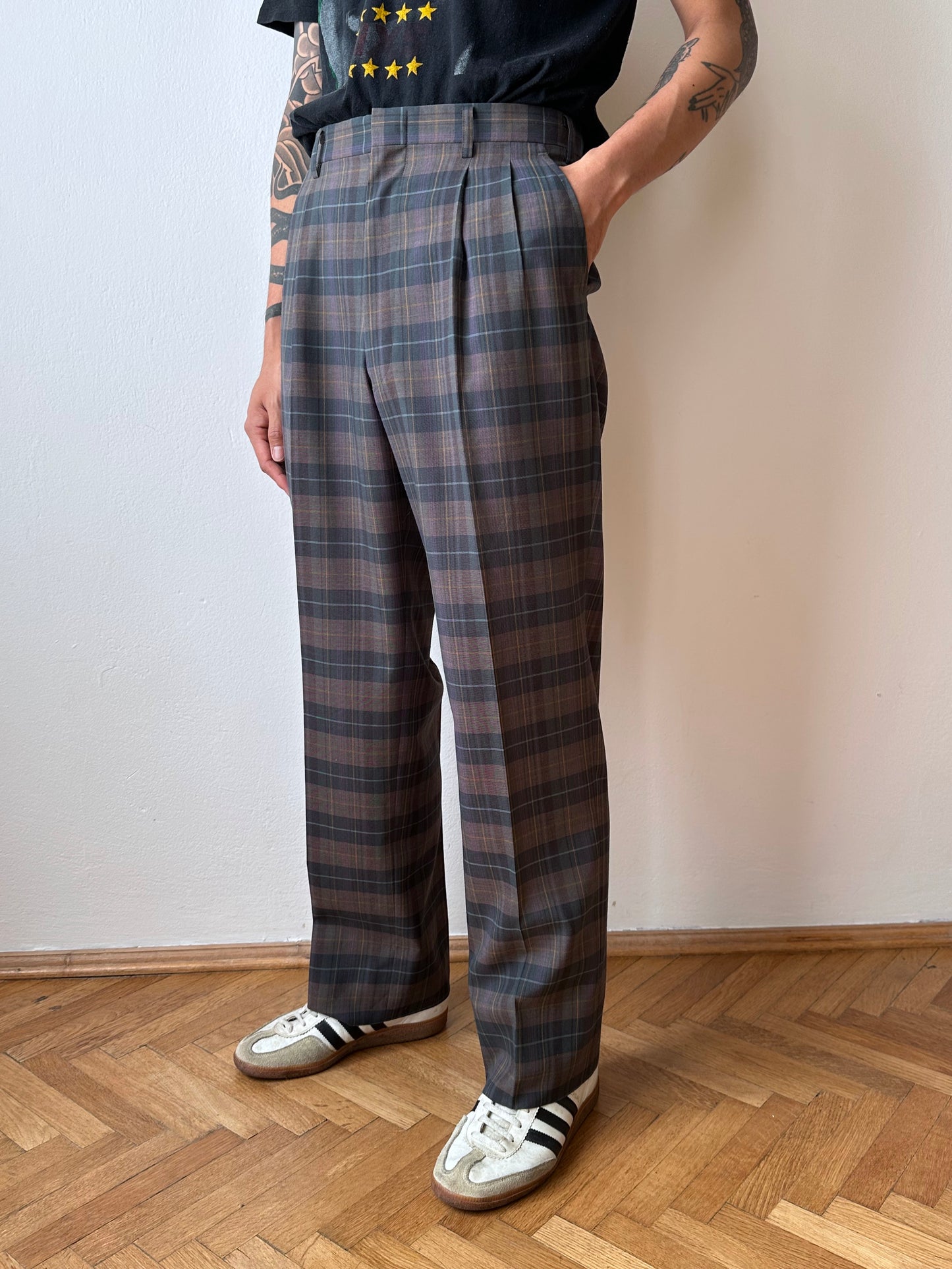 80s Wool/Poly trousers - w31