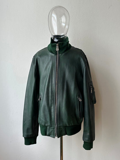 1980s West German Border Guard Leather Jacket