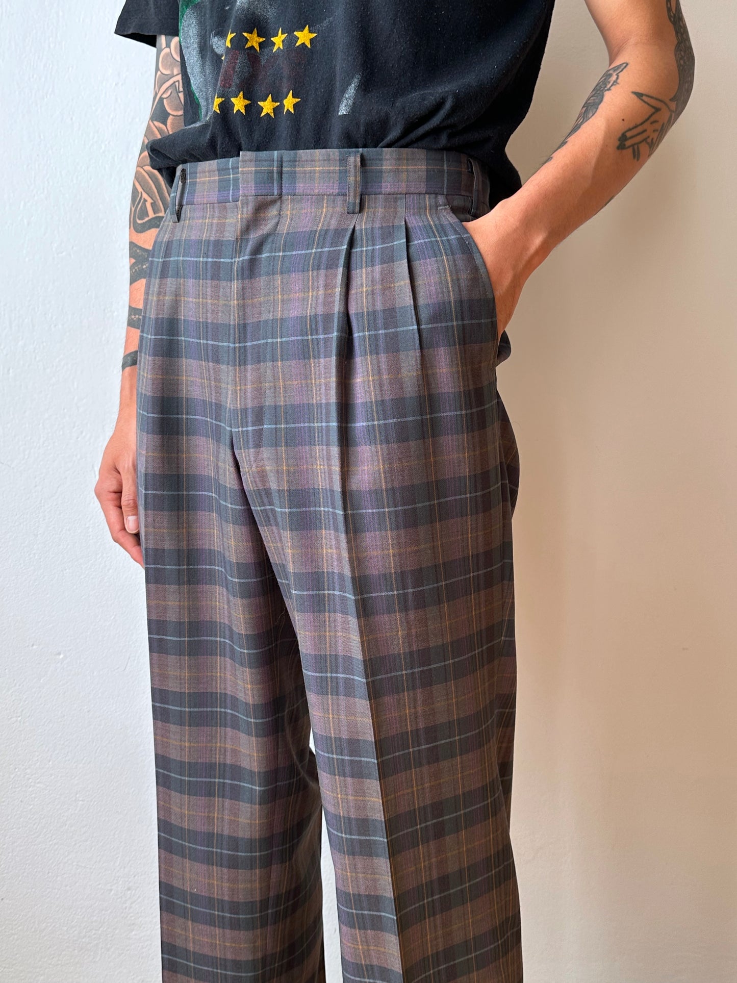 80s Wool/Poly trousers - w31