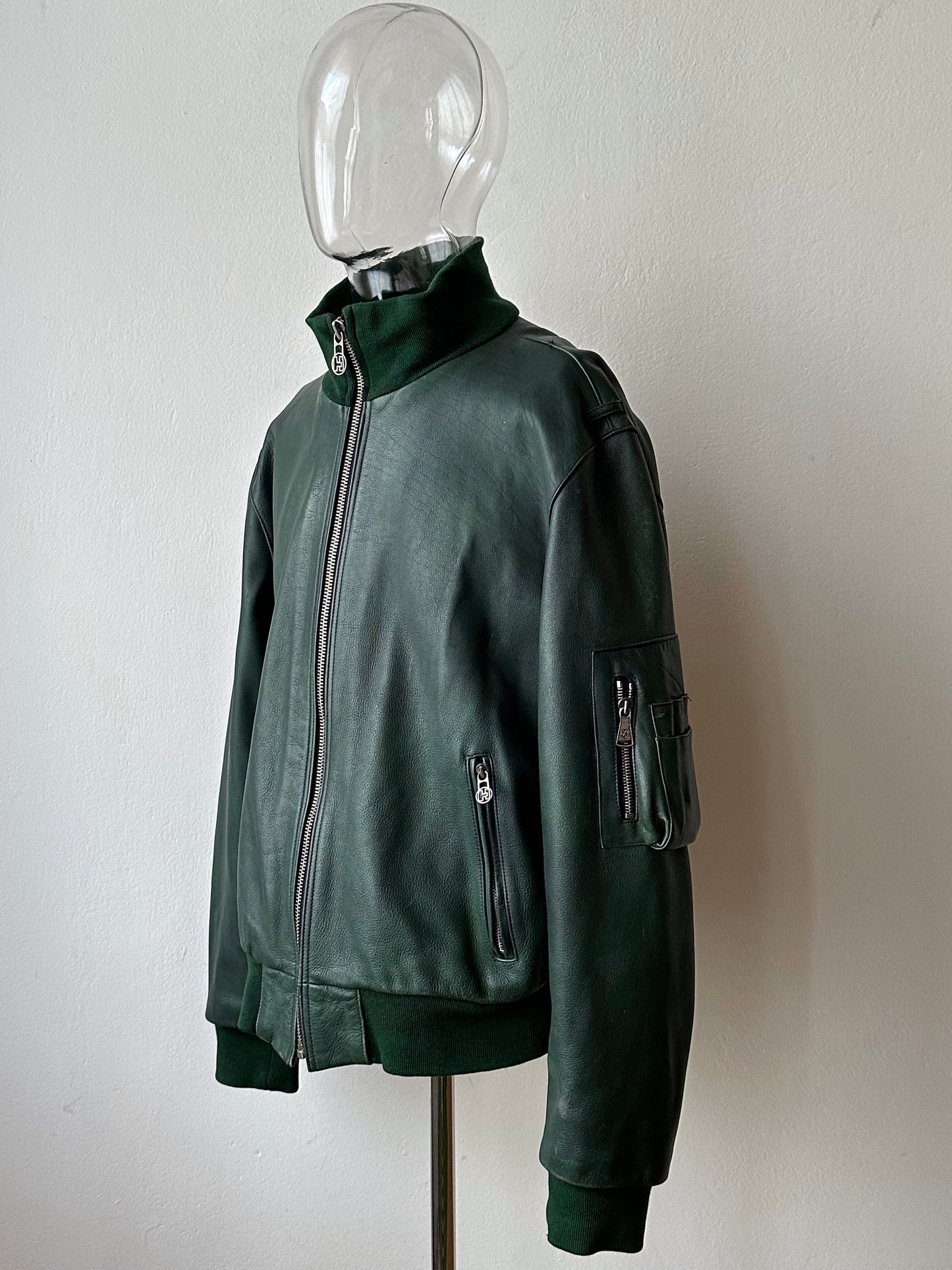 1980s West German Border Guard Leather Jacket