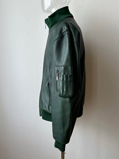 1980s West German Border Guard Leather Jacket