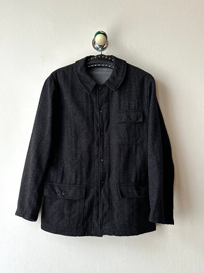 60's French wool work jacket Pascal 60年代 フレンチワーク レア Rare Vintage Antique shop Prague TOTO totototrip Praha store Vintage clothing shop Showroom French work wear Boro ヴィンテージ ユーロワーク ユーロ古着 パスカル 古着卸